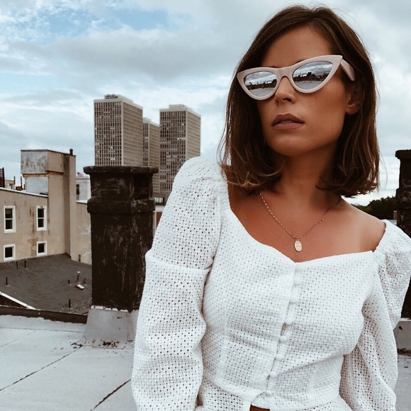 🆕Solstice Nude & Silver Mirror Cat Eye Sunnies - Picture 5 of 7